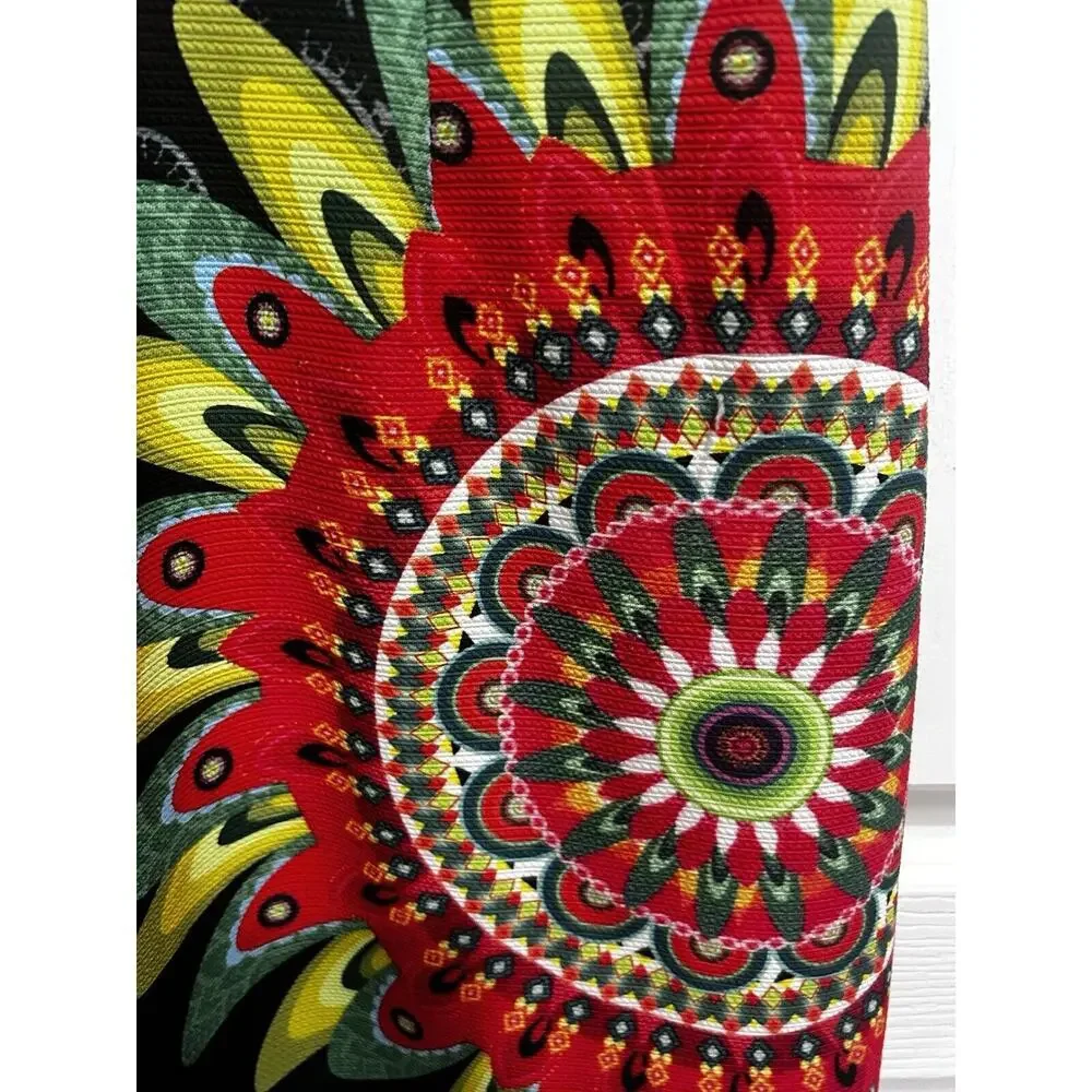 Papillon 60’s Dress Womens Medium Sleeveless Rhinestones Butterfly Colorful - Picture 3 of 8